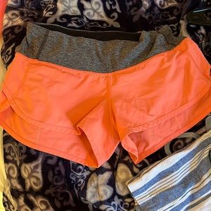 lululemon orange shorts
